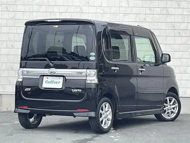 ダイハツ タント カスタム X スペシャル 愛知県 2013(平25)年 7.1万km ブラックマイカメタリック ストラーダ製SDメモリーナビ/フルセグTV/CD/DVD再生/ミュージックサーバー（SD録音）/Bluetooth接続/純正14インチアルミホイール/純正HIDヘッドライト/スマートキー/オートエアコン/純正フロアマット/電動格納ミラー/助手席側パワースライドドア