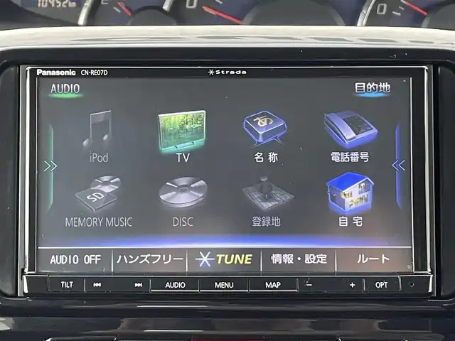 ダイハツ タント カスタム X スペシャル 愛知県 2013(平25)年 7.1万km ブラックマイカメタリック ストラーダ製SDメモリーナビ/フルセグTV/CD/DVD再生/ミュージックサーバー（SD録音）/Bluetooth接続/純正14インチアルミホイール/純正HIDヘッドライト/スマートキー/オートエアコン/純正フロアマット/電動格納ミラー/助手席側パワースライドドア