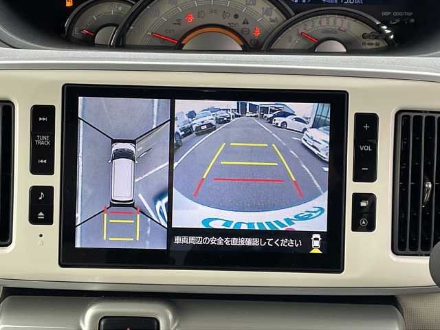 ダイハツ ムーヴ キャンバス G メイクアッフ SA Ⅱ 長野県 2016(平28)年 4.4万km パールホワイトⅢ/ナチュラルベージュマイカメタリック 2トーン 禁煙車/4WD/純正8インチナビ/【NSZN-X67D】/（CD/DVD/フルセグTV/Bluetooth/HDMI）/スマートアシスト２/・衝突回避支援ブレーキ/・衝突警報機能/・車線逸脱警報機能/・誤発進抑制制御機能/・先行車発進お知らせ機能/全周囲カメラ/バックカメラ/ETC/両側パワースライドドア/ステアリングスイッチ/アイドリングストップ/ベンチシート/LEDヘッドライト/純正ドラレコ/フォグランプ/オートライト/スマートキー/Pスタート/電動格納ミラー/純正フロアマット/ドアバイザー