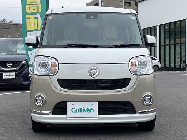 ダイハツ ムーヴ キャンバス G メイクアッフ SA Ⅱ 長野県 2016(平28)年 4.4万km パールホワイトⅢ/ナチュラルベージュマイカメタリック 2トーン 禁煙車/4WD/純正8インチナビ/【NSZN-X67D】/（CD/DVD/フルセグTV/Bluetooth/HDMI）/スマートアシスト２/・衝突回避支援ブレーキ/・衝突警報機能/・車線逸脱警報機能/・誤発進抑制制御機能/・先行車発進お知らせ機能/全周囲カメラ/バックカメラ/ETC/両側パワースライドドア/ステアリングスイッチ/アイドリングストップ/ベンチシート/LEDヘッドライト/純正ドラレコ/フォグランプ/オートライト/スマートキー/Pスタート/電動格納ミラー/純正フロアマット/ドアバイザー