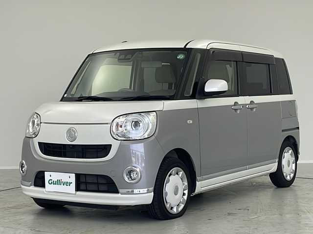 ダイハツ ムーヴ キャンバス G メイクアップ リミテッド　SAⅢ 茨城県 2020(令2)年 6.9万km パールホワイトⅢ/スムースグレーマイカメタリック 2トーン 純正ナビ　全方位カメラ　スマートアシスト　衝突軽減ブレーキ　バックカメラ　両側パワースライドドア　純正ドラレコ　プッシュスタート　純正ドラレコ　電格ミラー　ブルートゥース　電動格納ミラー　スマートキー