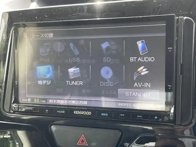 ダイハツ タント カスタム RS スマートセレ SA 熊本県 2014(平26)年 11.6万km パールホワイトⅢ 衝突軽減ブレーキ/プッシュスタート/社外ナビ/（CD・DVD・フルセグTV・BTオーディオ・SD）/ETC/純正15インチAW/両側パワースライドドア/LEDヘッドライト/オートライト/フォグライト/横滑り防止装置/ウィンカーミラー/純正フロアマット/純正ドアバイザー
