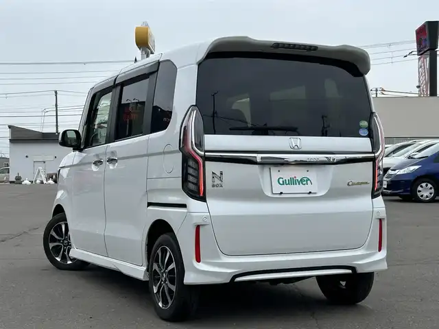 ホンダ Ｎ ＢＯＸ カスタム G L ホンダセンシング 道東・釧路十勝 2020(令2)年 2.2万km プラチナホワイトパール ４WD/純正SDナビ/(AM/FM/CD/TV）/衝突軽減ブレーキ/バックカメラ/クルーズコントロール追従付き/片側パワースライドドア/シートヒーター/オートライト/ＬＥＤヘッドライト/ＥＴＣ/レーンキープアシスト