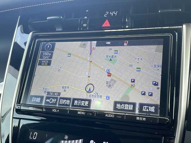 トヨタ ハリアー ハイブリッド プレミアム 愛知県 2016(平28)年 7.6万km スパークリングブラックパールクリスタルシャイン 禁煙車/ワンオーナー/クルーズコントロール/フルセグテレビ/バックカメラ/純正ナビ/Bluetooth/ETC/クリアランスソナー/サンルーフ電動/バンティーミラーランプ/AUTOライト/AUTOハイビーム/LEDヘッドライト/フォグランプ/レーンキープアシスト/パーキングアシスト/パワーシート（運転席）/ドアバイザー/純正アルミ/純正フロアマット/取説/保証書