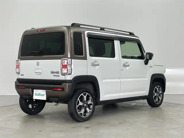 スズキ ハスラー Jスタイル Ⅱ 埼玉県 2024(令6)年 0.5万km ピュアホワイトパール/ウッディブラウン2トーンルーフ 純正９インチナビ　全方位モニター　レーダークルーズコントロール　シートヒーター　純正アルミ　ＣＤ　ＤＶＤ　Ｂｌｕｅｔｏｏｔｈ　ＵＳＢ　地デジフルセグＴＶ　スマートキー　オートライト　ＬＥＤライト