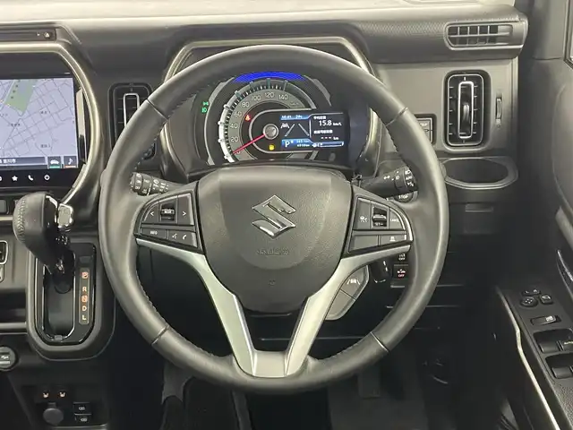 スズキ ハスラー Jスタイル Ⅱ 埼玉県 2024(令6)年 0.5万km ピュアホワイトパール/ウッディブラウン2トーンルーフ 純正９インチナビ　全方位モニター　レーダークルーズコントロール　シートヒーター　純正アルミ　ＣＤ　ＤＶＤ　Ｂｌｕｅｔｏｏｔｈ　ＵＳＢ　地デジフルセグＴＶ　スマートキー　オートライト　ＬＥＤライト