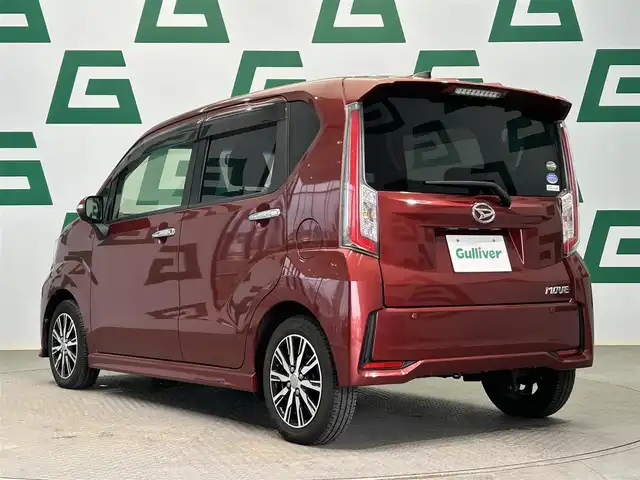 ダイハツ ムーヴ カスタム X ハイパー SAⅡ 鹿児島県 2015(平27)年 6万km ファイアークォーツレッドM スマートアシストII/・衝突警報機能/・衝突回避支援ブレーキ機能/・車線逸脱警報機能/・誤発進抑制機能(前方)/・誤発進抑制機能(後方)/・先行車発進お知らせ機能/純正SDナビ【NSZN-W65D】/（CD/DVD/フルセグ/Bluetooth）/社外ETC/ステアリングリモコン/ハーフレザーシート/アイドリングストップ/純正LEDヘッドライト/フロントフォグランプ/オートライト/電動格納ミラー/純正フロアマット/純正14インチアルミ/純正ドアバイザー/取扱説明書