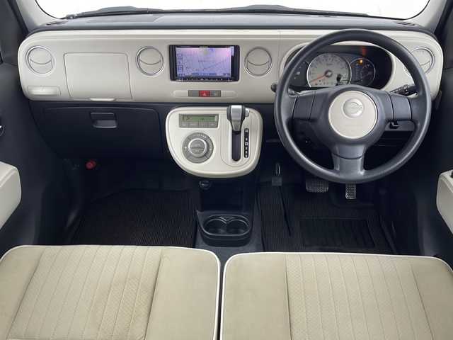 ダイハツ ミラ ココア プラスX 愛知県 2010(平22)年 3.9万km ブラックマイカメタリック 社外ナビ/・Bluetooth/・フルセグテレビ　/・CD/DVD/オートエアコン/純正フロアマット/スマートキー/パワーステアリング/パワーウィンドウ/ベンチシート
