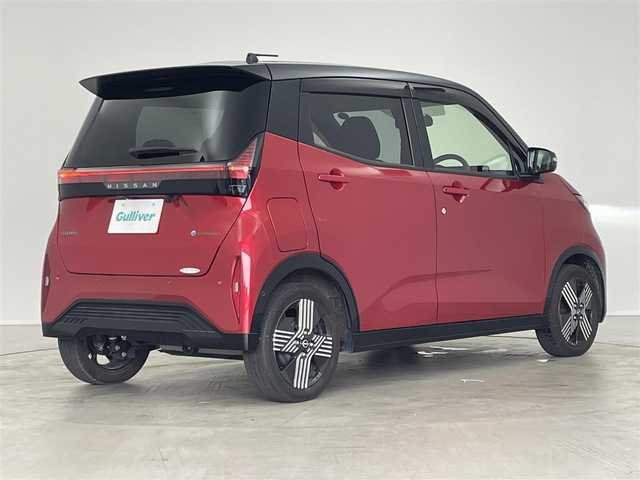 日産 サクラ G 埼玉県 2023(令5)年 1.2万km スパークリングレッド/ブラック プロパイロット 純正9インチナビ アラウンドビューモニター シートヒーター ステアリングヒーター ETC2.0 LEDヘッドライト エマージェンシーブレーキ プッシュスタート スマートキー