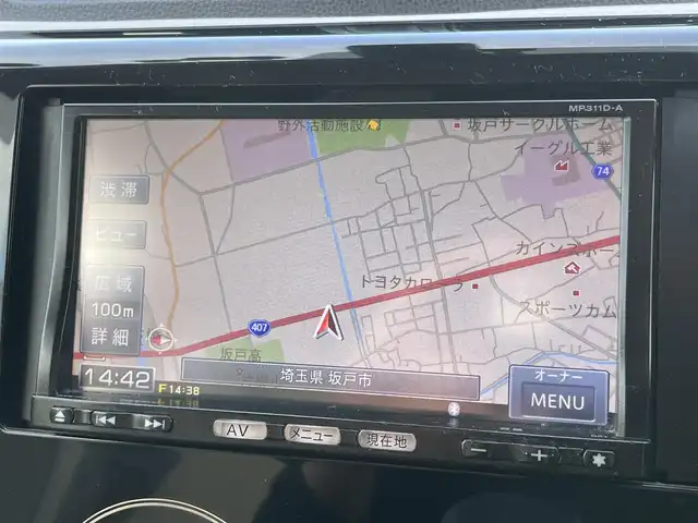 日産 デイズ X Vセレ +SeftyⅡ 埼玉県 2015(平27)年 3.8万km プレミアムパープルP ・純正ディーラーナビ/・バックカメラ（ルームミラー表示/・アラウンドビューモニター（ルーミラー表示）/・衝突軽減ブレーキ/・純正フロアマット/・取説/・保証書