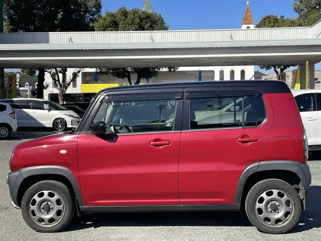 スズキ ハスラー G 熊本県 2014(平26)年 10.4万km フェニックスレッドパール/ブルーイッシュブラックパール レーダーブレーキサポート/プッシュスタート/社外ナビ/ETC/ドライブレコーダー/右前席シートヒーター/横滑り防止装置/純正フロアマット/純正ドアバイザー/新車保証書/取扱説明書/スマートスペアキー×1本