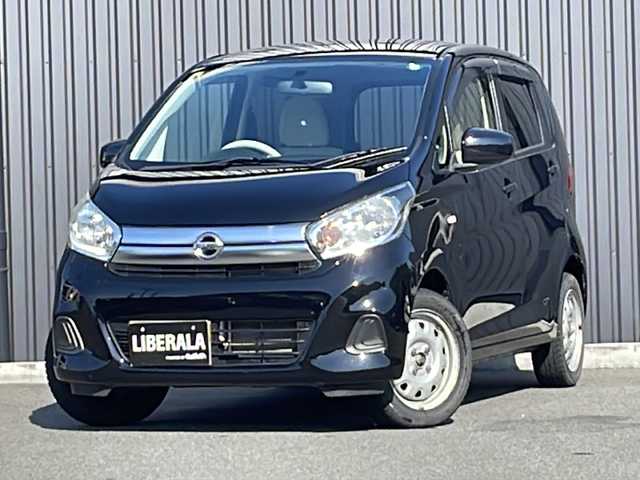 日産 デイズ J 福島県 2018(平30)年 1.5万km ブラック 社外ナビ(CD/SD)/ワンセグ/純正フロアマット/ドアバイザー/ヘッドランプリベライザー/横滑り防止/SW付夏タイヤ積/リモコンキー/取扱説明書
