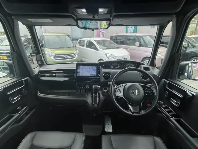 ホンダ Ｎ ＢＯＸ カスタム EX ターボ 大阪府 2022(令4)年 2.9万km プラチナホワイトパール ワンオーナー/ギャザーズSDナビ/CD.DVD.BT.フルセグ/ギャザーズドラレコ/バックカメラ/ビルトインETC/レーダークルコン/パドルシフト/両側パワスラ/前席シートヒーター/デジタルインナーミラー/クリアランスソナー/オートLEDライト/レーンキープアシスト/スマートキー×2/プッシュスタート/保証書.取説/純正フロアマット