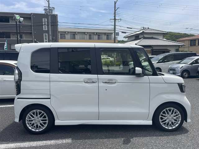 ホンダ Ｎ ＢＯＸ カスタム EX ターボ 大阪府 2022(令4)年 2.9万km プラチナホワイトパール ワンオーナー/ギャザーズSDナビ/CD.DVD.BT.フルセグ/ギャザーズドラレコ/バックカメラ/ビルトインETC/レーダークルコン/パドルシフト/両側パワスラ/前席シートヒーター/デジタルインナーミラー/クリアランスソナー/オートLEDライト/レーンキープアシスト/スマートキー×2/プッシュスタート/保証書.取説/純正フロアマット
