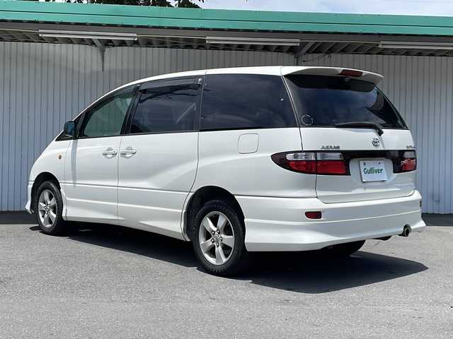 トヨタ エスティマ Ｔ アエラス 長野県 2003(平15)年 19万km ホワイトパールマイカ ４WD/ケンウッドメモリナビ TV/バックカメラ/ETC/純正16インチアルミ