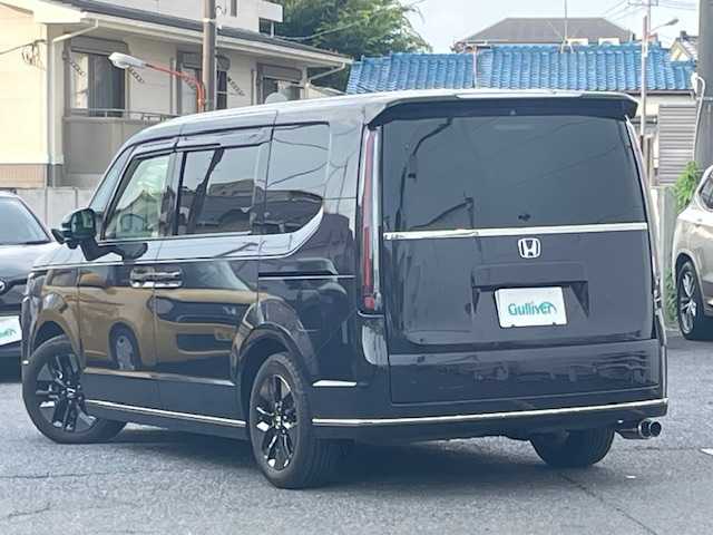 ホンダ ステップワゴン スパーダ eHEV 東京都 2022(令4)年 3.8万km トワイライトミストブラックパール ワンオーナー/純正メモリナビ/AM/FM/CD/DVD/BT/フルセグ/バックカメラ/両側パワースライドドア/ホンダセンシング搭載車/・衝突軽減ブレーキ/・誤発進抑制機能/・後方誤発進抑制機能/・オートハイビーム/・車線維持支援システム/・渋滞追従機能付ACC/・路外逸脱抑制機能/・標識認識機能/・ブラインドスポットインフォメーション/ステアリングスイッチ/スペアキー×1/ETC/デジタルインナーミラー（ドライブレコーダー搭載）/『柿本マフラー装着車』/取扱説明書/保証書