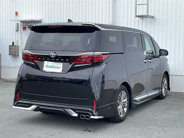 トヨタ アルファード Z 三重県 2024(令6)年 1.5万km ブラック プッシュスタート/電動格納ミラー/オートライト/オートマチックハイビーム/ビルトインETC/横滑り防止/LEDライト/ステアリングスイッチ/革巻きハンドル/レーダークルーズコントロール/ハンドルヒーター/ブラインドスポットモニター/レーンキープアシスト/プロアクティブドライブアシスト/クリアランスソナー/周辺車両接近時サポート/安心降車アシスト/リヤカメラディテクション/衝突軽減ブレーキ/ロードサインアシスト/リヤクロストラフィックアラート/後方車両接近告知/パーキングブレーキサポート/電動パーキング/デジタルインナーミラー/両側電動ドア/電動シート(全席)/温冷シート(全席)/電動リヤドア/電動リヤサンシェード/SOSボタン/サンルーフ/レザーシート/USB入力端子2ヶ所/タイプC入力端子2ヶ所/HDMI/置くだけ充電/フロアマット/モデリスタエアロ/全周囲モニター/純正13型後席モニター/純正マルチメディアナビ(AM/FM/TV/BT)/フルセグTV/ユニバーサルステップ/スペアキー/禁煙車/取扱説明書/保証書/ワンオーナー