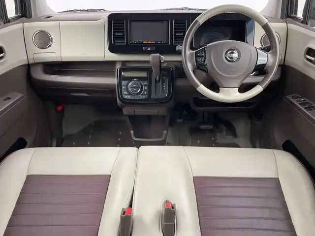 日産 モコ ドルチェX 新潟県 2015(平27)年 4.6万km アーバンブラウン 純正SDナビ/　　FM/AM/BT/USB/SD/バックカメラ/HIDヘッドライト/オートライト/フォグランプ/合皮シート/純正14インチAW/アイドリングストップ/ドライブレコーダー/ステアリングスイッチ/純正フロアマット/ドアバイザー/横滑り防止機能/スマートキー/プッシュスタート/ETC