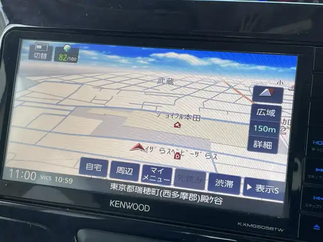 ダイハツ タント カスタム RS トップED SA Ⅲ 東京都 2018(平30)年 4.6万km ナイトシャドーパープルクリスタルM 社外ナビ/バックカメラ/Bluetooth/フルセグTV/両側電動スライドドア/運転席シートヒーター/衝突軽減装置/ETC/純正フロアマット/純正サイドバイザー/フォグライト