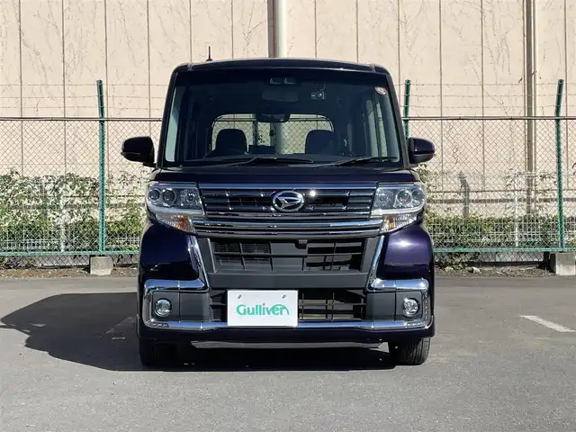 ダイハツ タント カスタム RS トップED SA Ⅲ 東京都 2018(平30)年 4.6万km ナイトシャドーパープルクリスタルM 社外ナビ/バックカメラ/Bluetooth/フルセグTV/両側電動スライドドア/運転席シートヒーター/衝突軽減装置/ETC/純正フロアマット/純正サイドバイザー/フォグライト