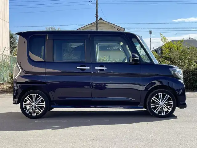 ダイハツ タント カスタム RS トップED SA Ⅲ 東京都 2018(平30)年 4.6万km ナイトシャドーパープルクリスタルM 社外ナビ/バックカメラ/Bluetooth/フルセグTV/両側電動スライドドア/運転席シートヒーター/衝突軽減装置/ETC/純正フロアマット/純正サイドバイザー/フォグライト