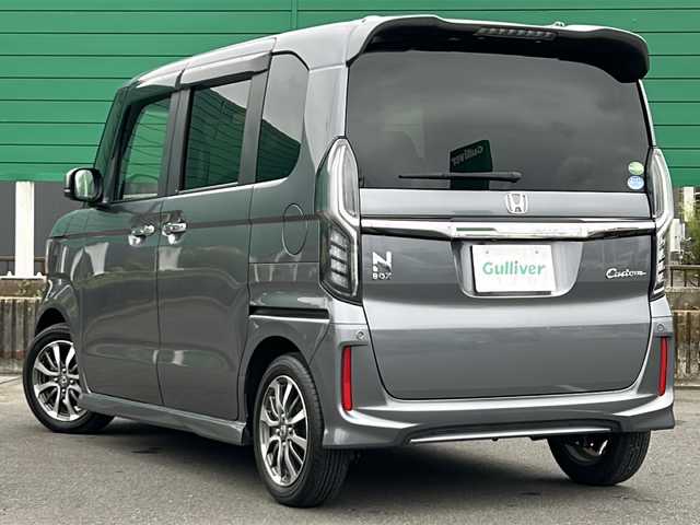 ホンダ Ｎ ＢＯＸ カスタム G EX ホンダセンシング 茨城県 2019(令1)年 4.3万km シャイニンググレーM 社外ナビゲーション/CD/DVD/Bluetooth/フルセグTV/バックカメラ/ホンダセンシング/・衝突被害軽減ブレーキ/・誤発進抑制機能/・後方誤発進抑制機能/・歩行者事故低減ステアリング/・路外逸脱抑制機能/・アダプティブ・クルーズ・コントロール/・車線維持支援システム/ビルトインETC/片側パワースライドドア/純正14インチAW/前方ドライブレコーダー/オートライト/LEDヘッドライト