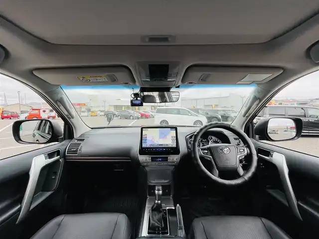 トヨタ ランドクルーザー プラド TX Lパッケージ 島根県 2022(令4)年 1.8万km ブラック 11インチアルパインナビ/フルセグTV/Bluetooth接続/CD/DVD/Apple car play/Toyota Safety Sense/ETC/サンルーフ/黒レザーシート/パワーシート/シートヒーター/エアシート/LEDヘッドランプ/クルーズコントロール/前後ドライブレコーダー/リフトアップ/ルーフレール