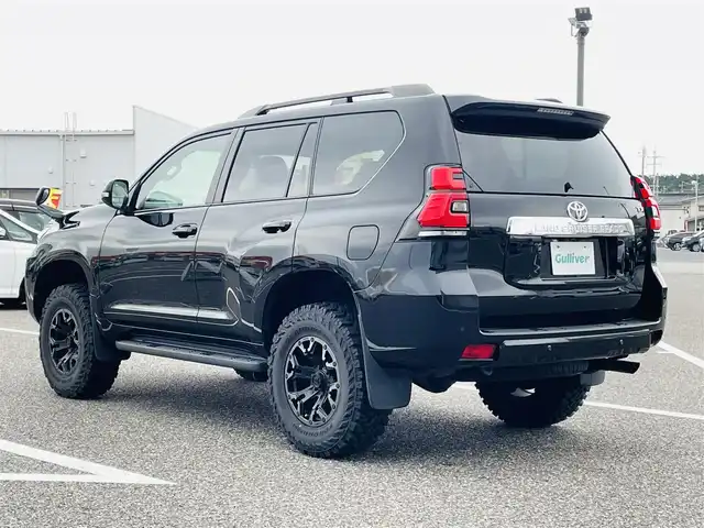 トヨタ ランドクルーザー プラド TX Lパッケージ 島根県 2022(令4)年 1.8万km ブラック 11インチアルパインナビ/フルセグTV/Bluetooth接続/CD/DVD/Apple car play/Toyota Safety Sense/ETC/サンルーフ/黒レザーシート/パワーシート/シートヒーター/エアシート/LEDヘッドランプ/クルーズコントロール/前後ドライブレコーダー/リフトアップ/ルーフレール