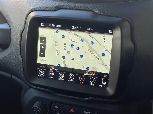 クライスラー・ジープ ジープ レネゲード リミテッド 山梨県 2021(令3)年 3.6万km グレー 黒革/シートヒーター /パワーシート/ステアリングヒーター/純正ナビ/バックカメラ/Bluetooth/TV/ACC/パークセンス/レーンセンス/ブラインドスポット/LEDヘッドライト/ETC/純正17インチAW/BARKLEY HARDROCK AW付ブロックタイヤ積込