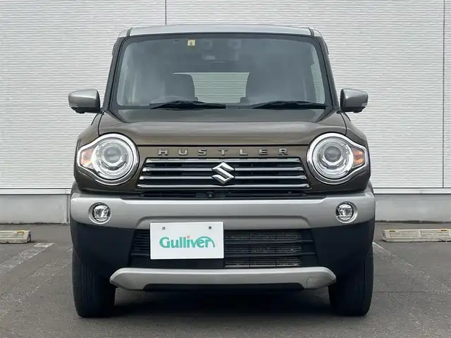 スズキ ハスラー Jスタイル Ⅲ 秋田県 2018(平30)年 4.7万km ブレイブカーキパール/スチールシルバー ４WD/衝突軽減システム/純正SDナビ（DVD/CD/BT）/フルセグ/全方位モニター/スズキ純正15インチアルミ（夏タイヤ装着）/スマートキー/アイドリングストップ/プッシュスタート/レーンキープアシスト/ダウンヒルアシストコントロール/ステアリングスイッチ/前席シートヒーター/ビルトインETC/ルーフレール/純正フロアマット/純正ドアバイザー/オートライト/オートエアコン/パワーステアリング/パワーウィンドウ/横滑り防止/盗難防止装置/寒冷地仕様/電動格納ウィンカーミラー/保証書/取扱説明書/記録簿/スペアキー×１