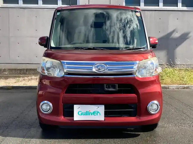ダイハツ タント G SA 静岡県 2014(平26)年 7.3万km ファイアークォーツレッドM スマートアシスト/純正メモリーナビ（NMZP-W64D）/　AM FM　CD DVD Bluetooth /フルセグTV/両側パワースライドドア/ecoIDLE/フロントフォグランプ/ステアリングスイッチ/ベンチシート/リアロールサンシェード/純正14インチアルミホイール/スマートキー/プッシュスタート/バックカメラ/ワンオーナー