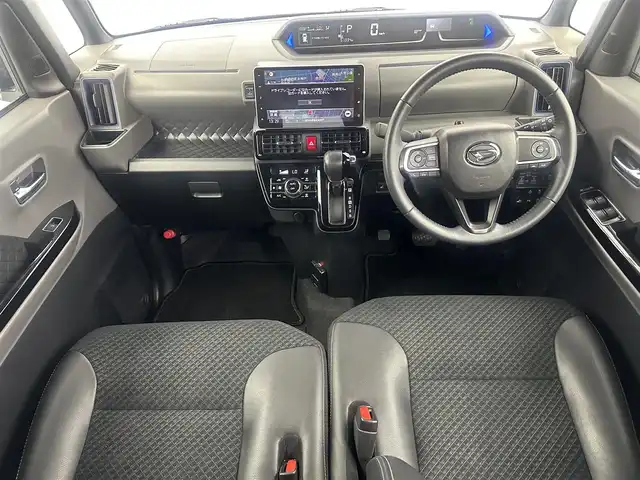 ダイハツ タント カスタム RS セレクション 愛知県 2020(令2)年 5.2万km ブラックマイカメタリック 純正ナビ（フルセグ、CD、DVD、Bluetooth）/両側パワスラドア/ETC/Bカメラ/ACC/衝突軽減ブレーキ/オートライト/LEDヘッドライト/コーナーセンサー/純正アルミホイール/純正フロアマット/スマートキー/Pスタート/三点エアバック