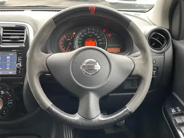 日産 マーチ ニスモS 静岡県 2017(平29)年 9.2万km ブリリアントホワイトパール (株)IDOMが運営する【じしゃロン焼津店】の自社ローン専用車両になります。こちらは現金またはオートローンご利用時の価格です。自社ローンご希望の方は別途その旨お申付け下さい /純正ＳＤナビ/（フルセグＴＶ/Ｂｌｕｅｔｏｏｔｈ接続/ＣＤ/ＤＶＤ/ミュージックサーバー）/バックカメラ/ＥＴＣ/プッシュスタート＆スマートキー/ＨＩＤヘッドライト/オートライト/ヨコハマ　アドバンネオバ　AD08R