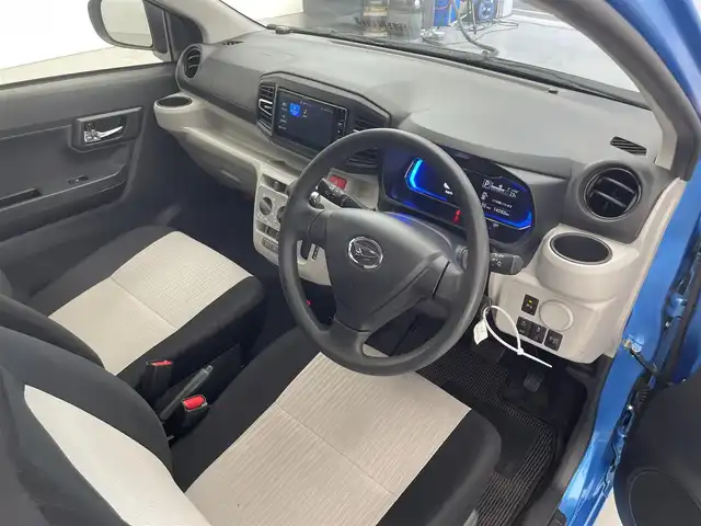 ダイハツ ミラ イース X リミテッド SAⅢ 滋賀県 2023(令5)年 1.4万km スプラッシュブルーM 社外ナビ/Bluetooth/USB/バックカメラ/スマートアシストIII/アイドリングストップ/コーナーセンサー/LEDヘッドライト/オートライト/オートハイビーム/電動格納ミラー/ETC