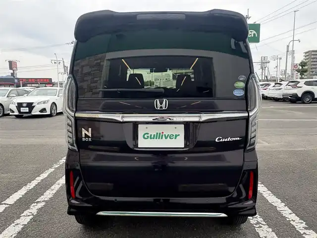 ホンダ Ｎ ＢＯＸ カスタム L 徳島県 2021(令3)年 2.7万km プレミアムベルベットパープル・パール 社外ナビゲーション　/（フルセグ/CD/DVD/SD/Bluetooth）/バックモニター　/社外ドライブレコーダー　/ホンダセンシング/・アダプティブ・クルーズ・コントロール（ACC）/・車線維持支援システム（LKAS）/・衝突軽減ブレーキ（CMBS）/・誤発進抑制機能（前進）/・歩行者事故低減ステアリング/・路外逸脱抑制機能/・先行車発進お知らせ機能/・標識認識機能/・オートハイビーム/・誤発進抑制機能（後進）/片側パワースライドドア　/トラクションコントロール　/ＬＥＤヘッドライト　/ＬＥＤフォグランプ　/ステアリングリモコン/ウィンカーミラー　/リヤワイパー/プッシュスタート　/スマートキー/カーテンエアバック/純正フロアマット