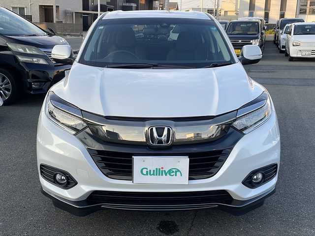 ホンダ ヴェゼル ハイブリッド X ホンダセンシング 山形県 2019(平31)年 4.6万km プラチナホワイトパール Honda SENSING/・衝突軽減ブレーキ（ＣＭＢＳ）/・路外逸脱抑制機能/・先行車発進お知らせ機能/・アダプティブクルーズコントロール（ＡＣＣ）/・車線維持支援システム（ＬＫＡＳ）/・標識認識機能/・誤発進抑制機能 /パドルシフト/純正ナビ/CD.DVD.BT.USB.SD/バックカメラ/フルセグ/ETC/電動パーキングブレーキ/オートホールド/純正エンジンスターター/プッシュスタート/スマートキーｘ２/ＬＥＤヘッドライト