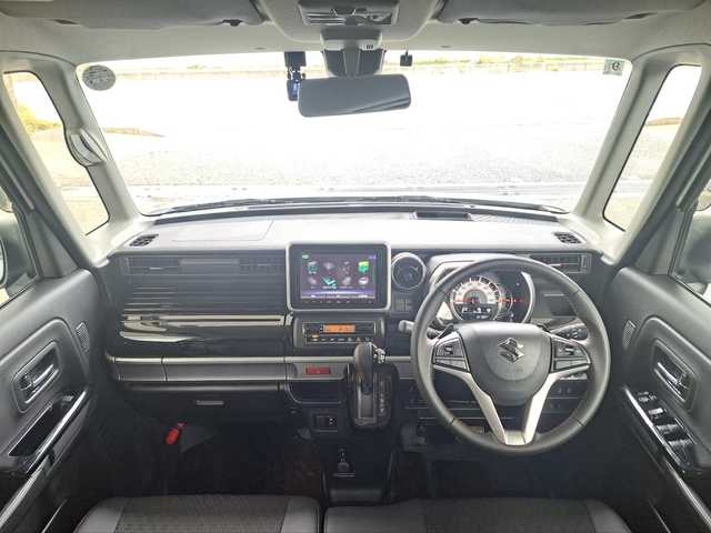 スズキ スペーシア カスタム HYBRID XS ターボ 大阪府 2018(平30)年 3.5万km ピュアホワイトP /禁煙車//純正8インチSDナビ/CN-RZ846//Bluetooth/CD/DVD/USB//フルセグテレビ//全方位モニター//ビルドインETC//スズキセーフティサポート//デュアルセンサーブレーキサポート//デュアルカメラブレーキサポート//クルーズコントロール//ヘッドアップディスプレイ//BLITZ車高調//純正前方ドライブレコーダー/NX-DRW22//シートヒーター（運転席）//両側パワースライドドア//パドルシフト//社外16インチアルミホイール/WORKEMOTION//コーナーセンサー//LEDヘッドライト//サンシェード