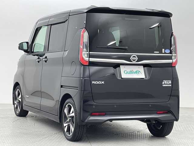 日産 ルークス HWS Gターボ プロパイロットED 新潟県 2021(令3)年 4.8万km ブラック プロパイロット/エマージェンシーブレーキ/純正9インチナビ/　（フルセグTV/BT/CD/DVD/AUX/AM/FM）/全周囲カメラ/両側パワースライドドア/インテリジェンスクルーズコントロール/LEDオートライト/純正15インチアルミホイール/ステアリングスイッチ/アイドリングストップ/スマートキー/ETC