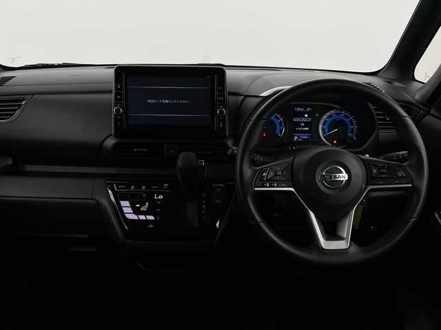 日産 ルークス HWS Gターボ プロパイロットED 新潟県 2021(令3)年 4.8万km ブラック プロパイロット/エマージェンシーブレーキ/純正9インチナビ/　（フルセグTV/BT/CD/DVD/AUX/AM/FM）/全周囲カメラ/両側パワースライドドア/インテリジェンスクルーズコントロール/LEDオートライト/純正15インチアルミホイール/ステアリングスイッチ/アイドリングストップ/スマートキー/ETC