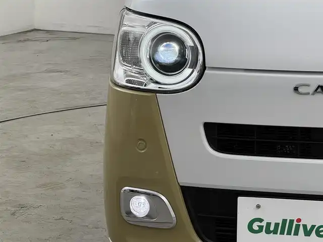 ダイハツ ムーヴ キャンバス ストライプス G 福岡県 2022(令4)年 1.2万km シャイニングホワイトパール/サンドベージュメタリック 純正ナビ／フルセグＴＶ　/バックカメラ　/ホッとカップホルダー　/前後ドライブレコーダー　/コーナーセンサー　/衝突被害軽減ブレーキ　/アイドリングストップ　/両側電動スライドドア　/シートヒーター　/プッシュスタート