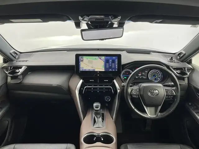 トヨタ ハリアー ハイブリッド Z レザーパッケージ 茨城県 2021(令3)年 3.1万km プレシャスブラックパール ＪＢＬサウンド　純正１２．３型ナビ　フルセグＴＶ　全周囲カメラ　ビルトインＥＴＣ２．０　衝突軽減ブレーキ　デジタルインナーミラー　シートヒーター　ベンチレーション　ワイヤレス充電　シートブラウン