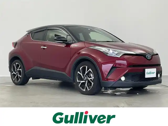 トヨタ Ｃ－ＨＲ G LEDエディション 神奈川県 2018(平30)年 3.5万km ブラック/センシュアルレッドマイカ 2トーン 純正メモリナビ/　AM/FM/CD/DVD/BT/フルセグ/前方ドライブレコーダー/ビルトインETC2.0/バックカメラ/衝突軽減ブレーキ/レーンキープアシスト/オートハイビーム/レーダークルーズコントロール/横滑り防止装置/スマートキー/プッシュスタート/前席シートヒーター/電子パーキング/オートホールド/純正18インチアルミホイール/LEDライト/電動格納ミラー