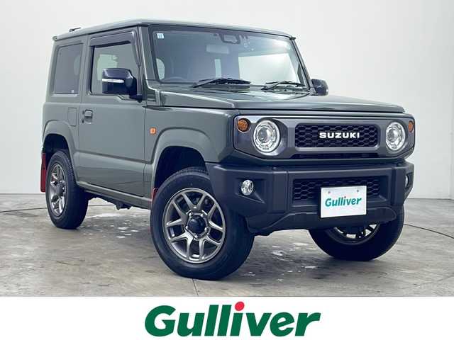 スズキ ジムニー XC 秋田県 2021(令3)年 4.2万km ジャングルグリーン ４WD/KENWOODナビ〈MDV-709BT〉/Bluetooth／地デジTV/USB/SD/DVD/HDMI/Clazzio製レザー調シートカバー/前席シートヒーター/純正マッドフラップ/スズキセーフティサポート/デュアルセンサーブレーキサポート/誤発進抑制機能/車線逸脱警報/ふらつき警報/クルーズコントロール/ヒルディセントコントロール/アンテナ分離型ETC/KENWOODドライブレコーダー〈DRV-MR450〉/ヘッドライトウォッシャー/LEDヘッドライト/スマートキー/スペアキー