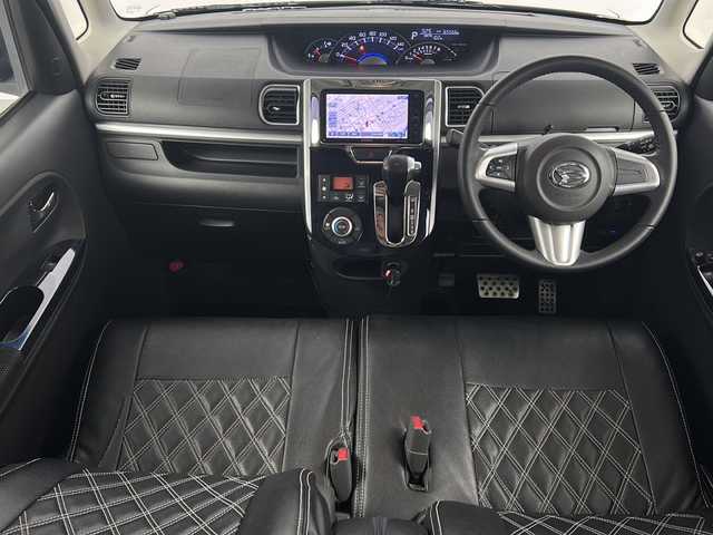 ダイハツ タント カスタム RS トップED SAⅡ 福島県 2016(平28)年 6.6万km パールホワイトⅢ /禁煙車/／ＳＤナビ/／フルセグ/／ＥＴＣ/／両側電動スライドドア/／衝突軽減装置/／スマートキー/／オートライト/／オートエアコン/／純正１５インチアルミホイール/／シートカバー/／電動格納ミラー/／横滑り防止