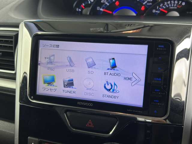 ダイハツ タント カスタム RS トップED SAⅡ 福島県 2016(平28)年 6.6万km パールホワイトⅢ /禁煙車/／ＳＤナビ/／フルセグ/／ＥＴＣ/／両側電動スライドドア/／衝突軽減装置/／スマートキー/／オートライト/／オートエアコン/／純正１５インチアルミホイール/／シートカバー/／電動格納ミラー/／横滑り防止