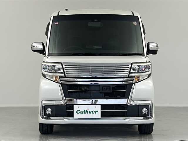 ダイハツ タント カスタム RS トップED SAⅡ 福島県 2016(平28)年 6.6万km パールホワイトⅢ /禁煙車/／ＳＤナビ/／フルセグ/／ＥＴＣ/／両側電動スライドドア/／衝突軽減装置/／スマートキー/／オートライト/／オートエアコン/／純正１５インチアルミホイール/／シートカバー/／電動格納ミラー/／横滑り防止