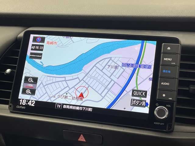 ホンダ フィット e:HEVホーム 群馬県 2021(令3)年 3.8万km クリスタルブラックパール 純正9型ナビ　バックカメラ　ETC　ドラレコ　アダプティブクルーズコントロール　衝突被害軽減ブレーキ　レーンアシスト　クリアランスソナー　LEDヘッドライト　オートライト　スマートキー　禁煙車