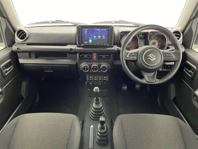 スズキ ジムニー XC 愛知県 2018(平30)年 6.4万km ジャングルグリーン 社外８型ナビ　フルセグＴＶ　禁煙　シートヒーター　クルーズコントロール　デュアルセンサーブレーキ　衝突軽減　車線逸脱　ＬＥＤオートライト　フォグランプ　背面タイヤ　純正マッドフラップ　純正フロアマット