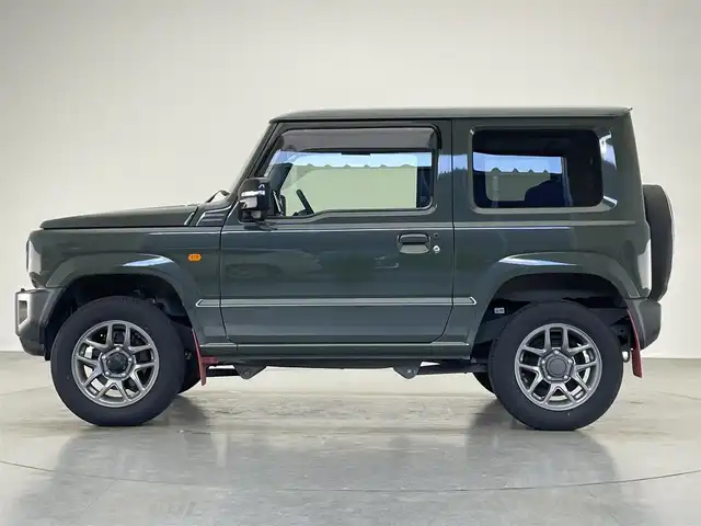 スズキ ジムニー XC 愛知県 2018(平30)年 6.4万km ジャングルグリーン 社外８型ナビ　フルセグＴＶ　禁煙　シートヒーター　クルーズコントロール　デュアルセンサーブレーキ　衝突軽減　車線逸脱　ＬＥＤオートライト　フォグランプ　背面タイヤ　純正マッドフラップ　純正フロアマット