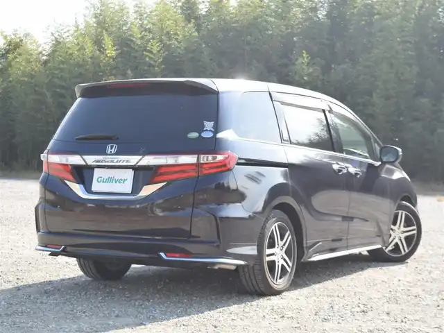 ホンダ オデッセイ アブソルート 20thアニバーサリー 兵庫県 2014(平26)年 2.1万km 黒 ワンオーナー/純正ナビ/バックカメラ/ETC/フルセグTV/両側パワースライドドア/CTBA/ステアリングリモコン/クルーズコントロール/パドルシフト/LEDヘッドライト/あんしんパッケージ/オートライト/純正アルミホイール/スマートキー